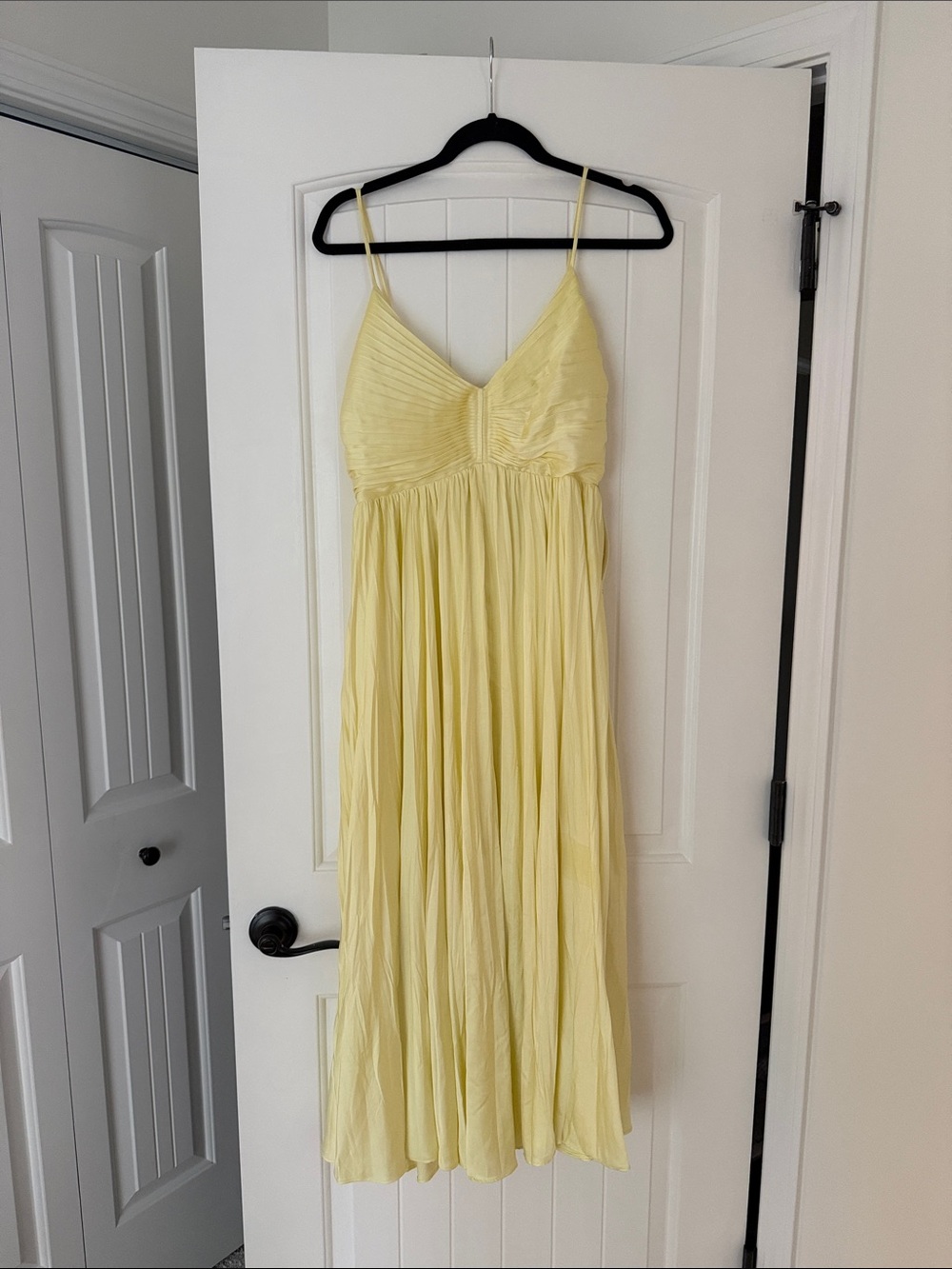 ASTR Butter Yellow Maeve Midi Dress